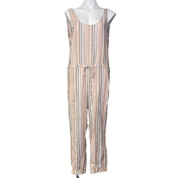 drew striped jumpsuit